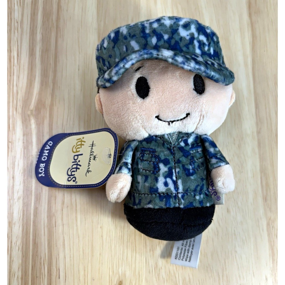 Hallmark itty bittys Military Camo Boy Army Soldier Plush NWT KDD1101 2016